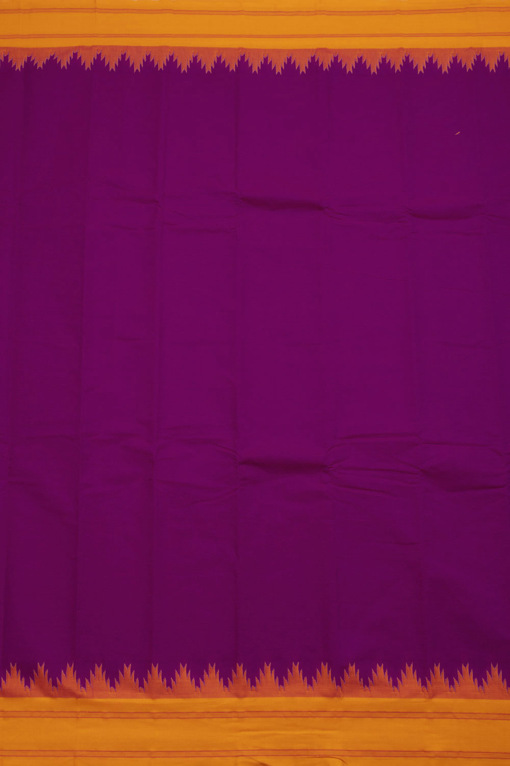 Dark Magenta Handloom Kanchi Cotton Saree 10069396 - Avishya