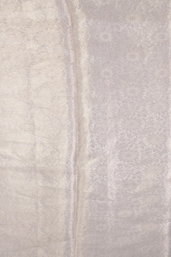 Grey Banarasi Crushed Tissue Organza Saree 10069835 - Avishya