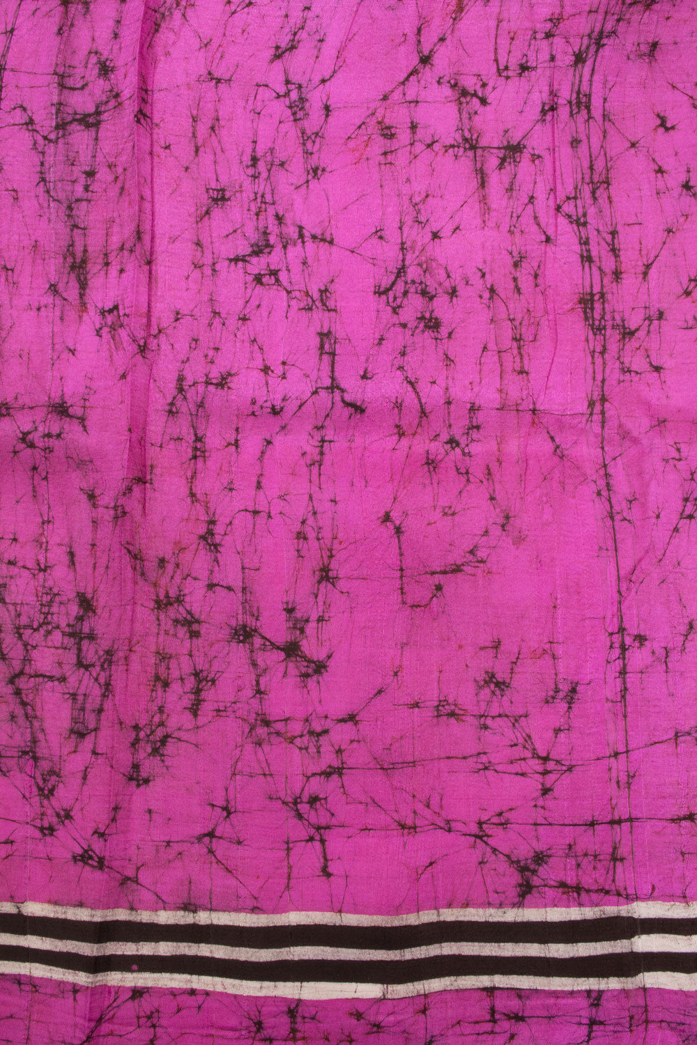 Pink Batik Tussar Silk Saree