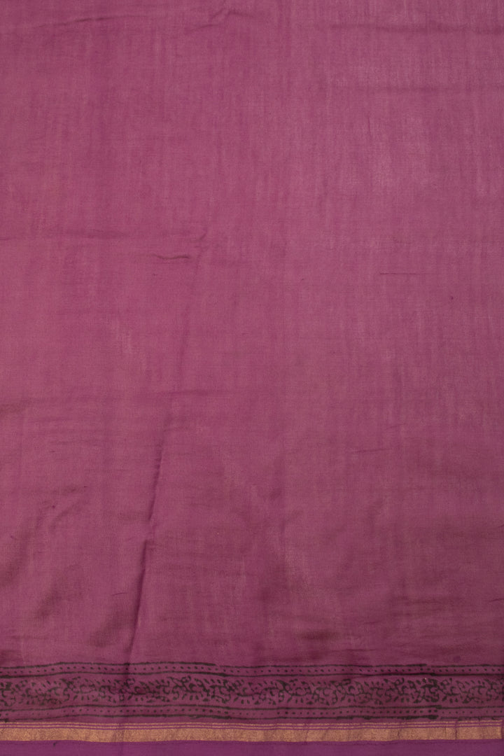 Purple Bagh Printed Silk Cotton Saree 10071012 - Avishya