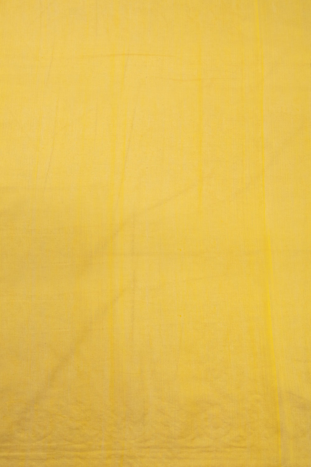 Yellow Embroidered  Chanderi Silk Cotton Saree with Tissue Pallu 