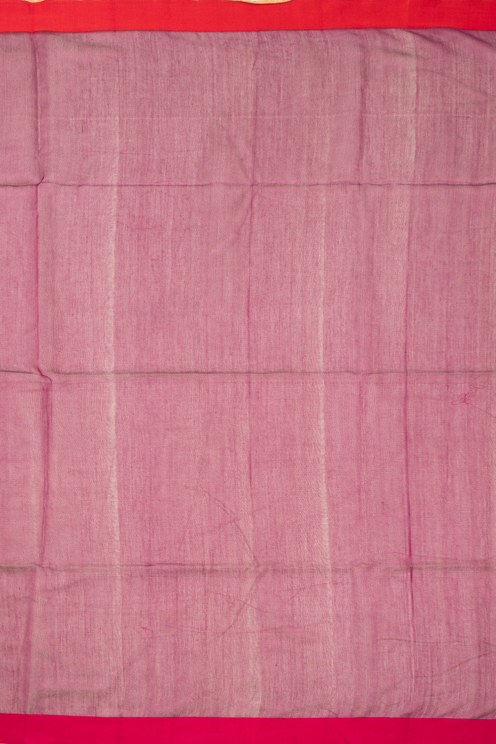 Magenta Chanderi Silk Cotton Saree With Ganga Jamuna Border