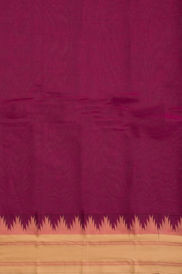 Violet Handloom Kanchi Cotton Saree