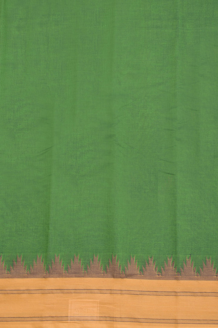 Green Handloom Kanchi Cotton Saree 