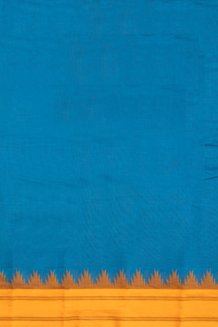 Blue Handloom Kanchi Cotton Saree