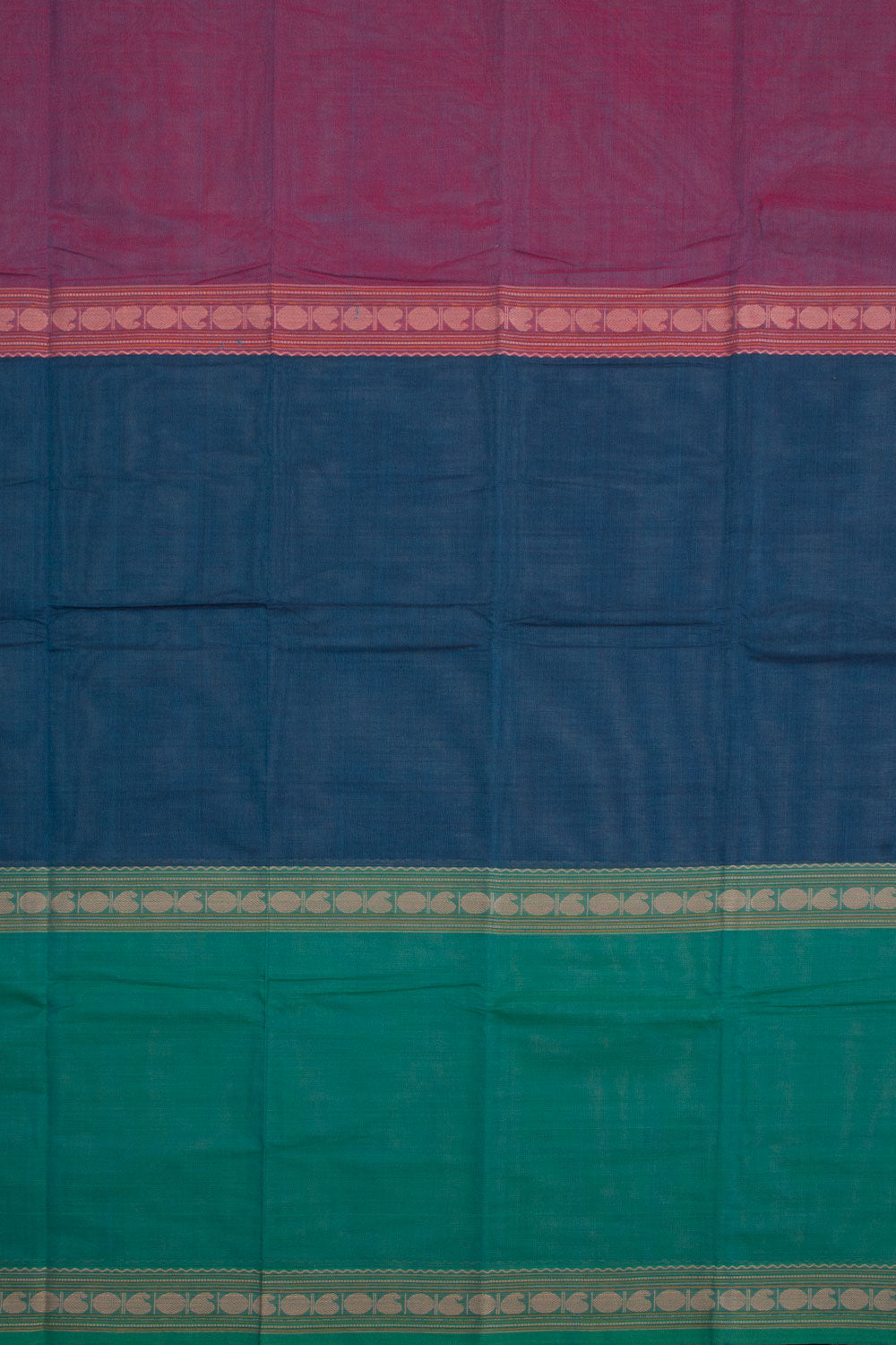 Blue Handloom Kanchi Cotton Saree 