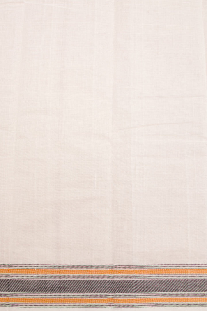 White Handloom Kanchi Cotton Saree