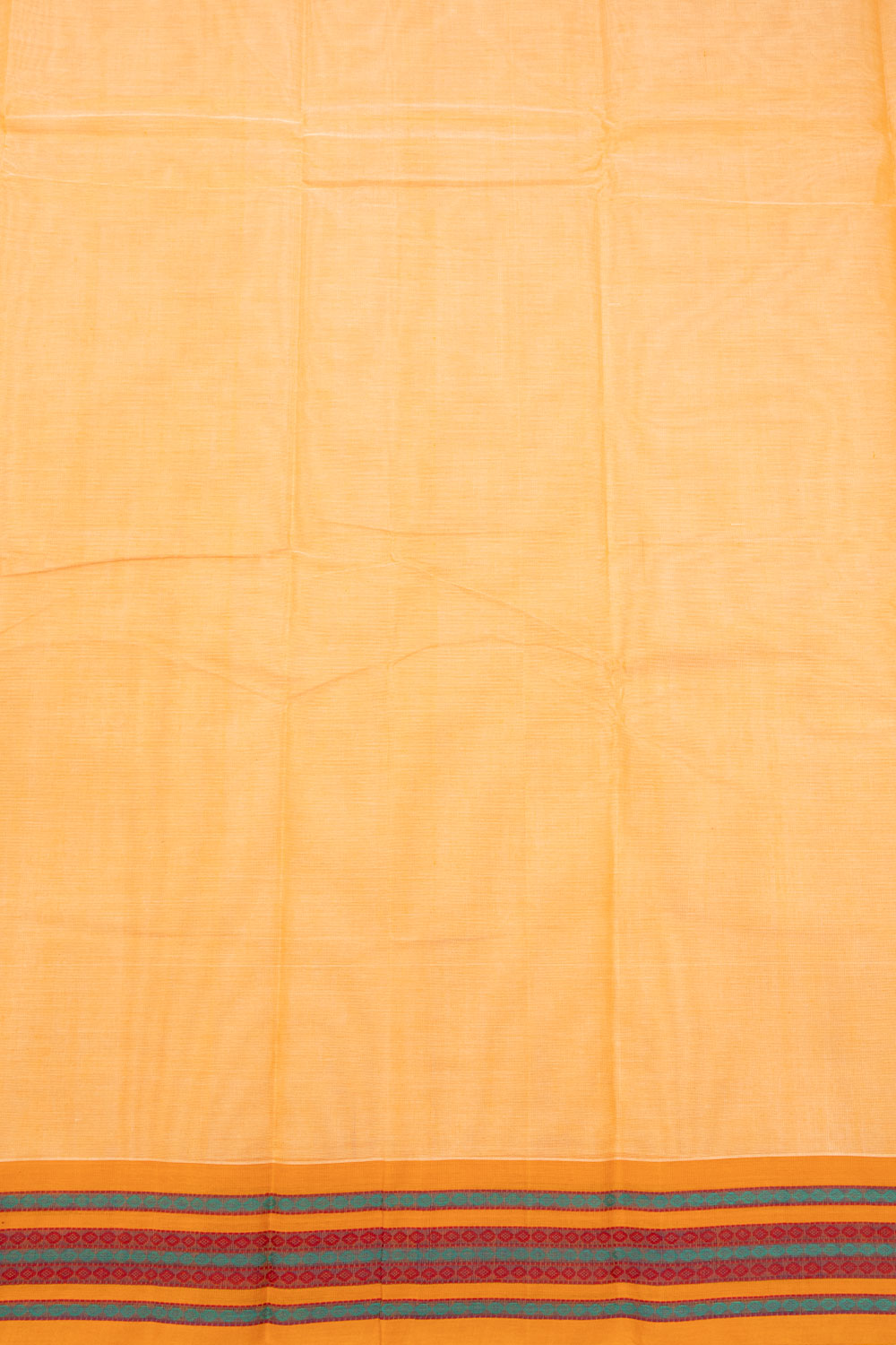 Orange Handloom Kanchi Cotton Saree