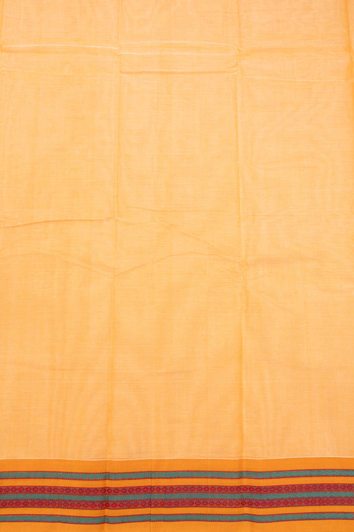 Orange Handloom Kanchi Cotton Saree