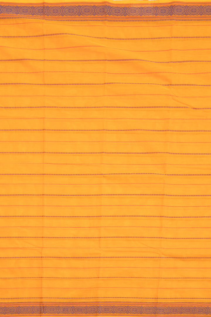 Orange Handloom Kanchi Cotton Saree