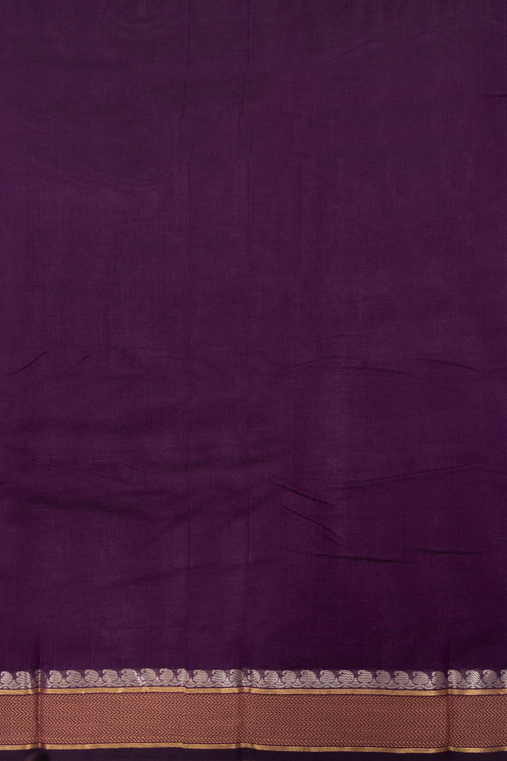 Violet Handloom Kanchi Cotton Saree