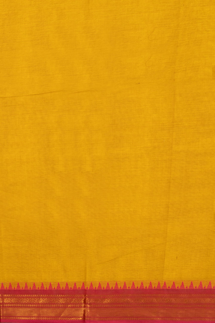 Yellow Handloom Kanchi Cotton Saree