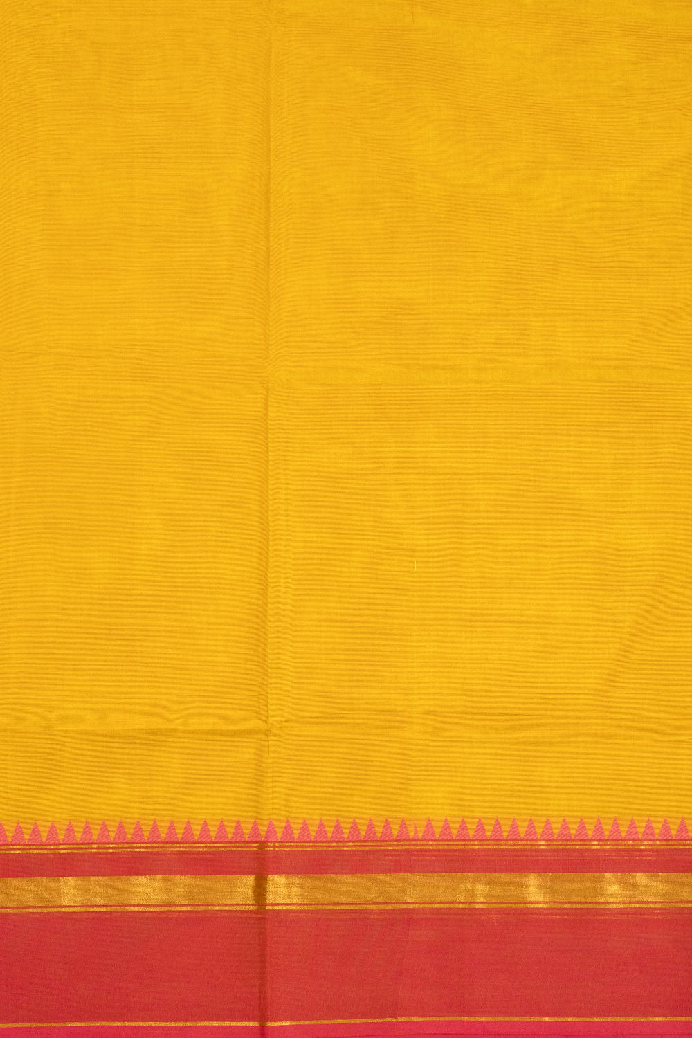 Yellow Handloom Kanchi Cotton Saree