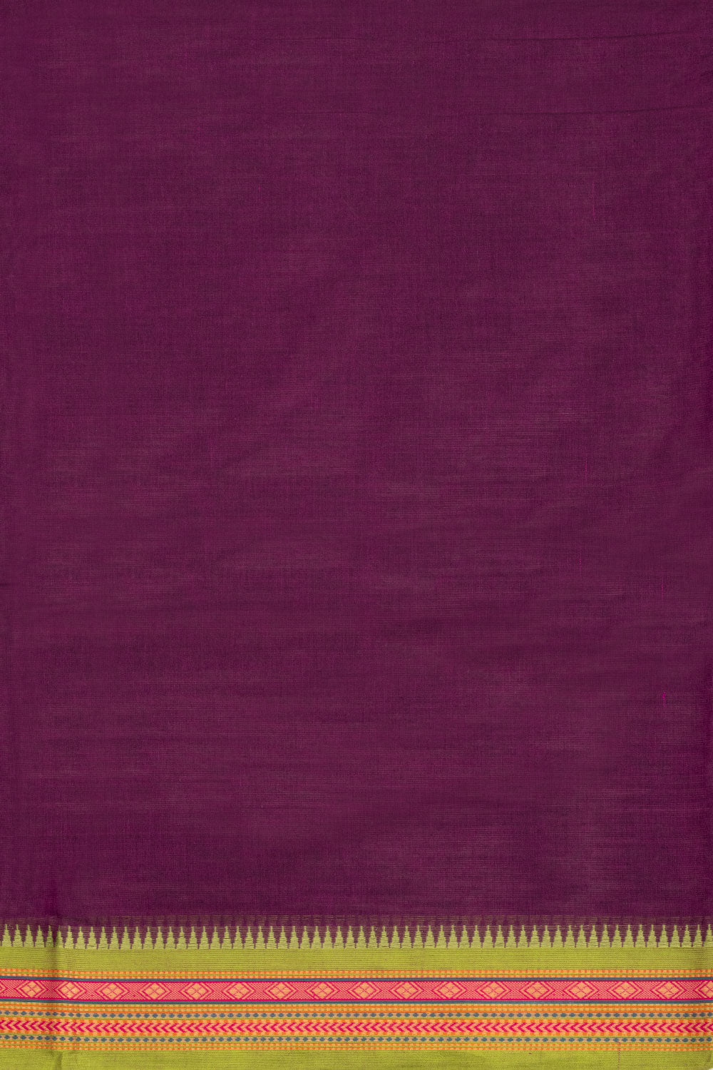 Purple Handloom Kanchi Cotton Saree