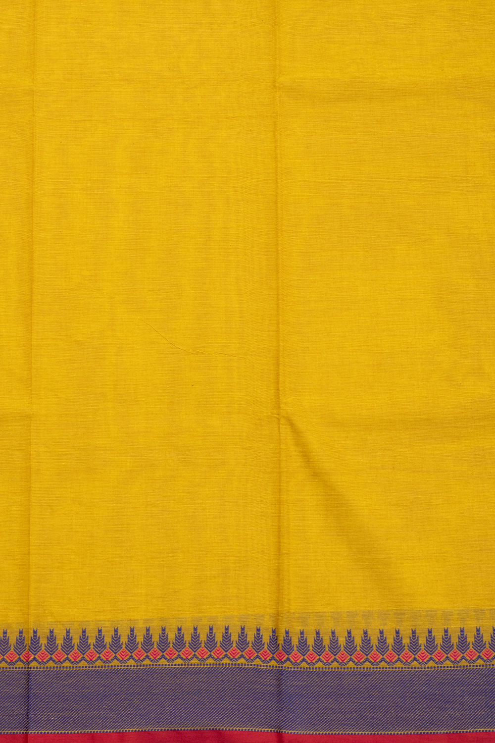 Yellow Handloom Kanchi Cotton Saree