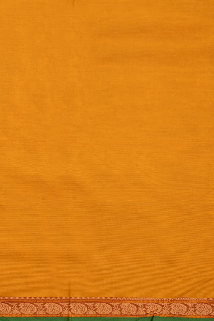 Orange Handloom Kanchi Cotton Saree