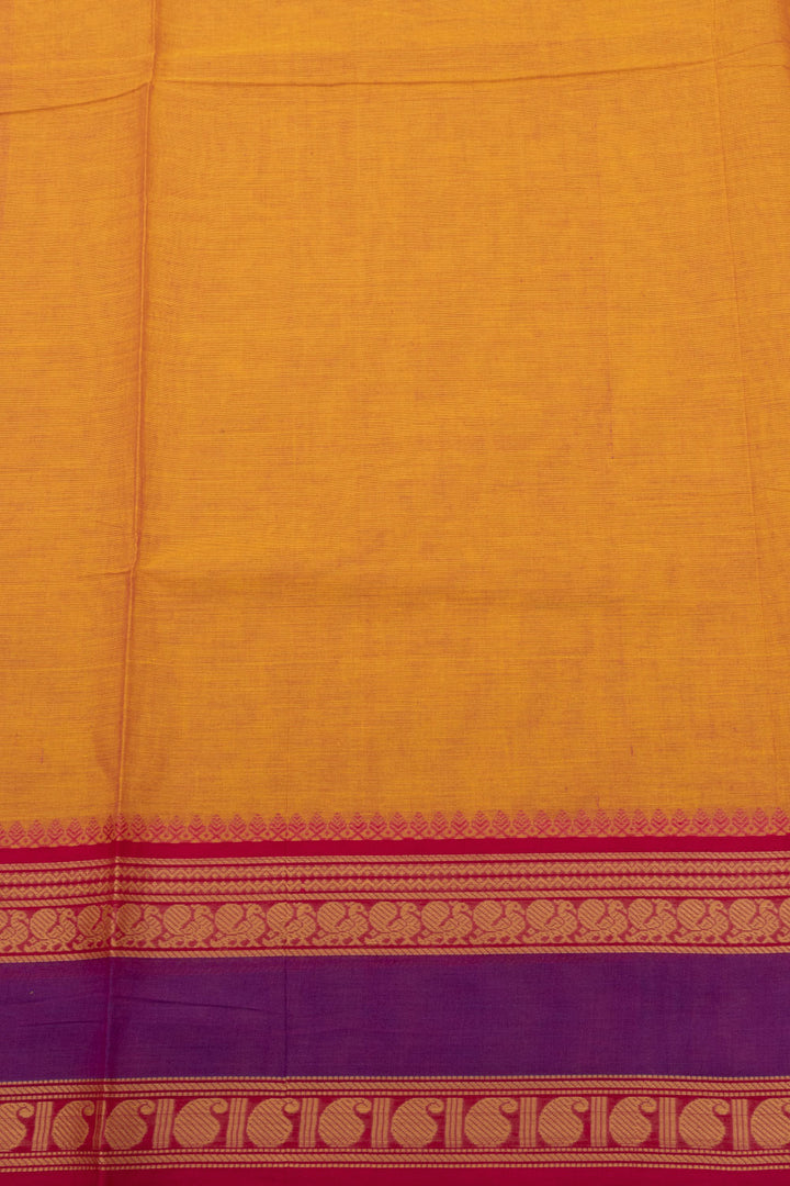 Yellow Handloom Kanchi Cotton Saree