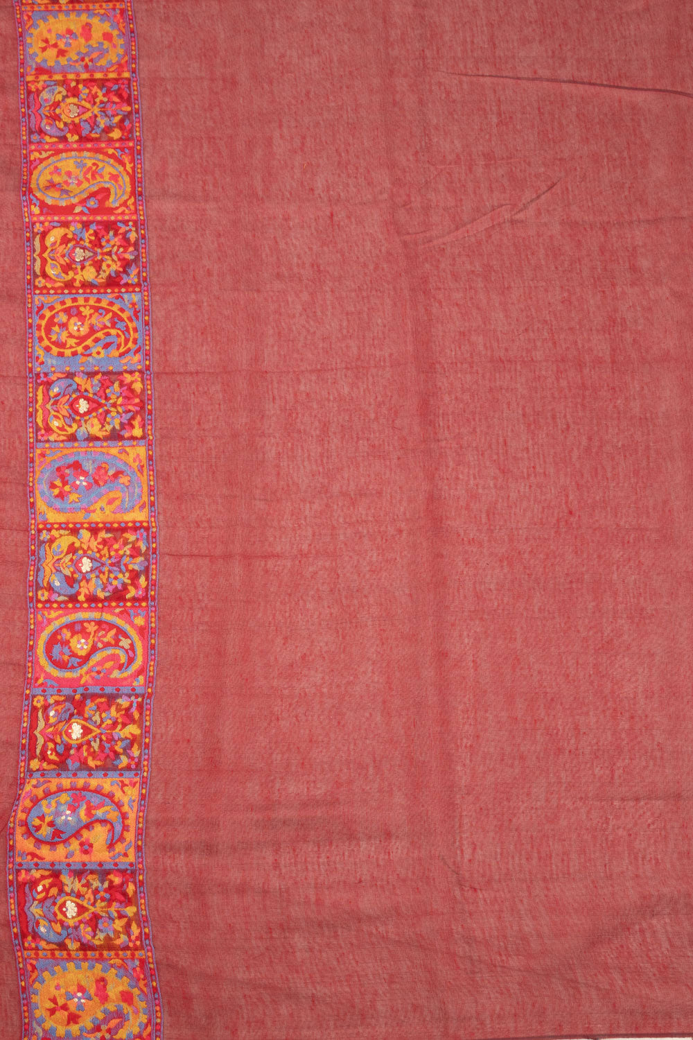 Red Handloom Kashmir Kani Silk Saree