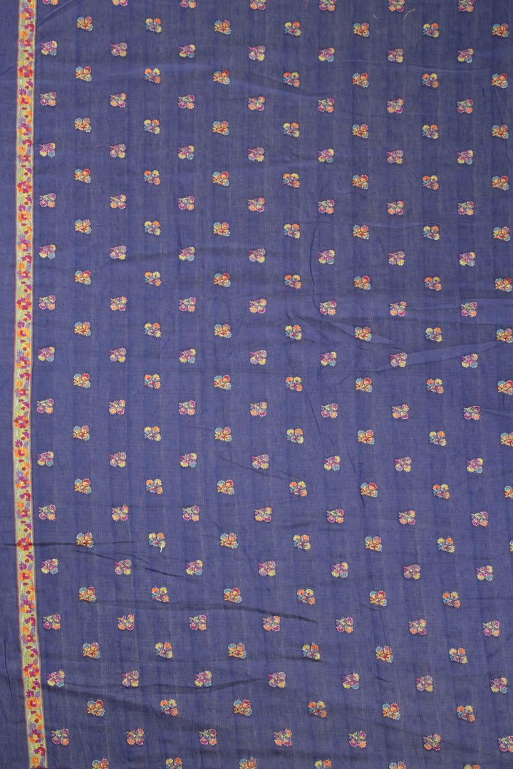 Blue Handloom Kashmir Kani Silk Saree