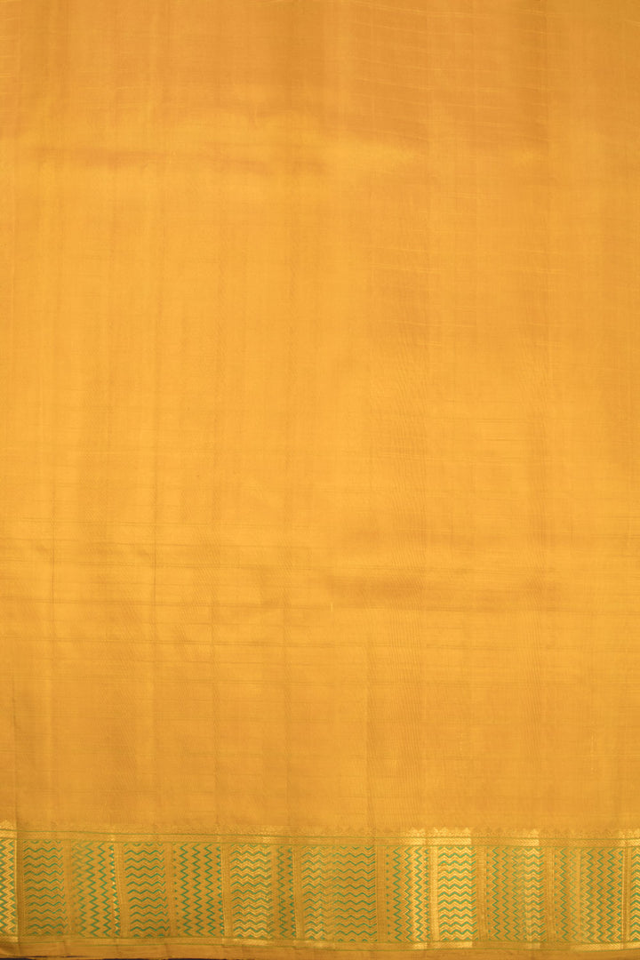 Yellow Handloom Kanjivaram Silk Saree