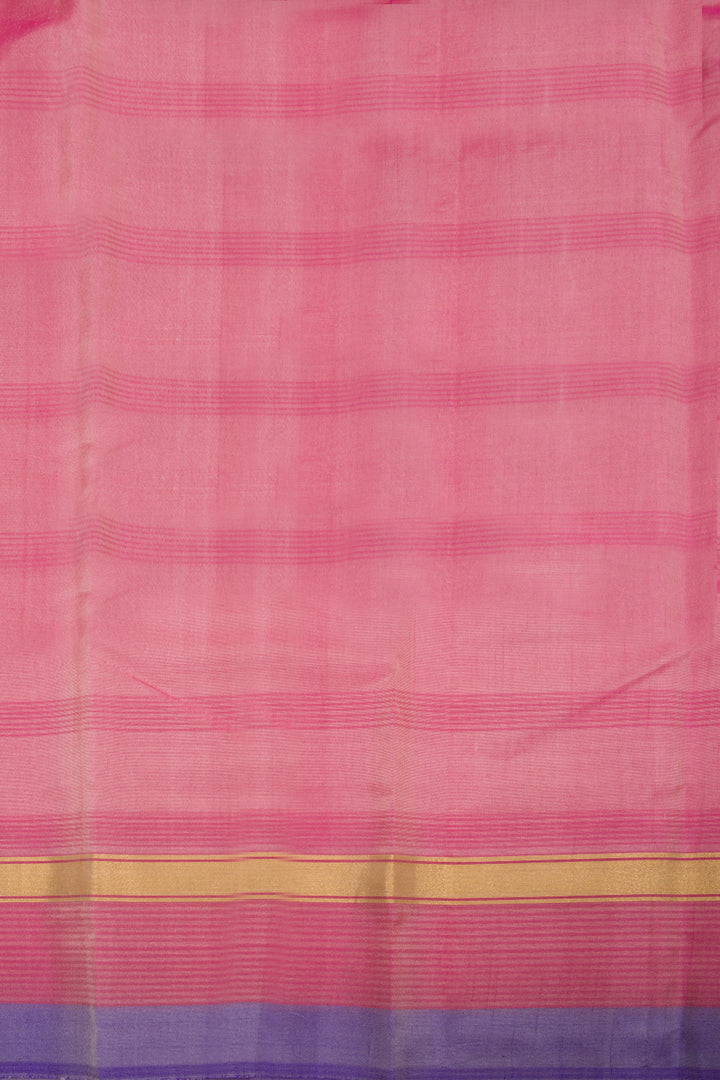 Cream Handloom Pure Silk Kanjivaram Saree