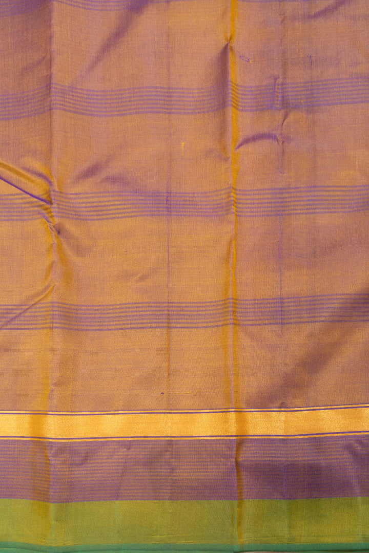 Yellow Handloom Pure Silk Kanjivaram Saree 10071958