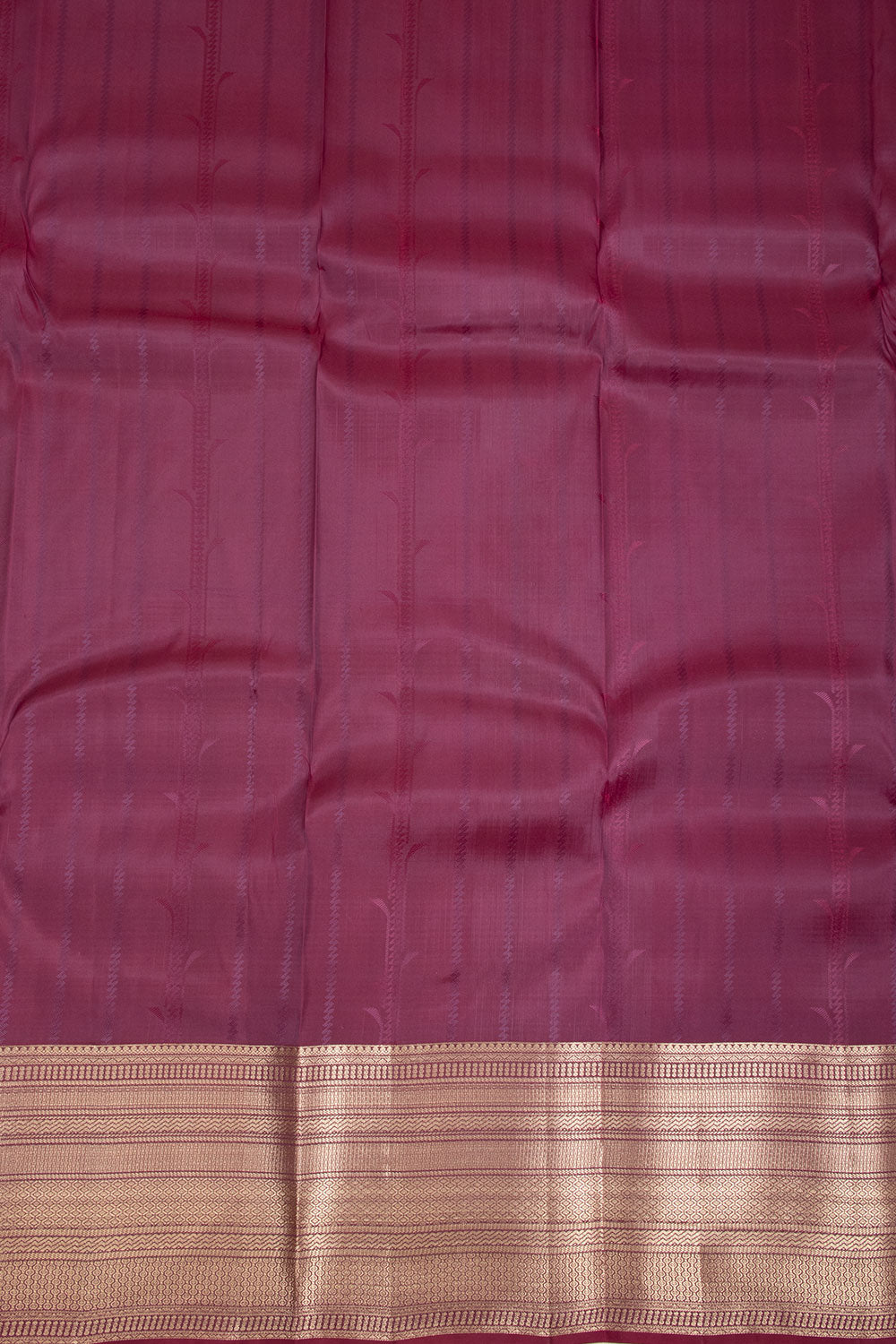 Yellow Kanjivaram Blended Silk Saree 