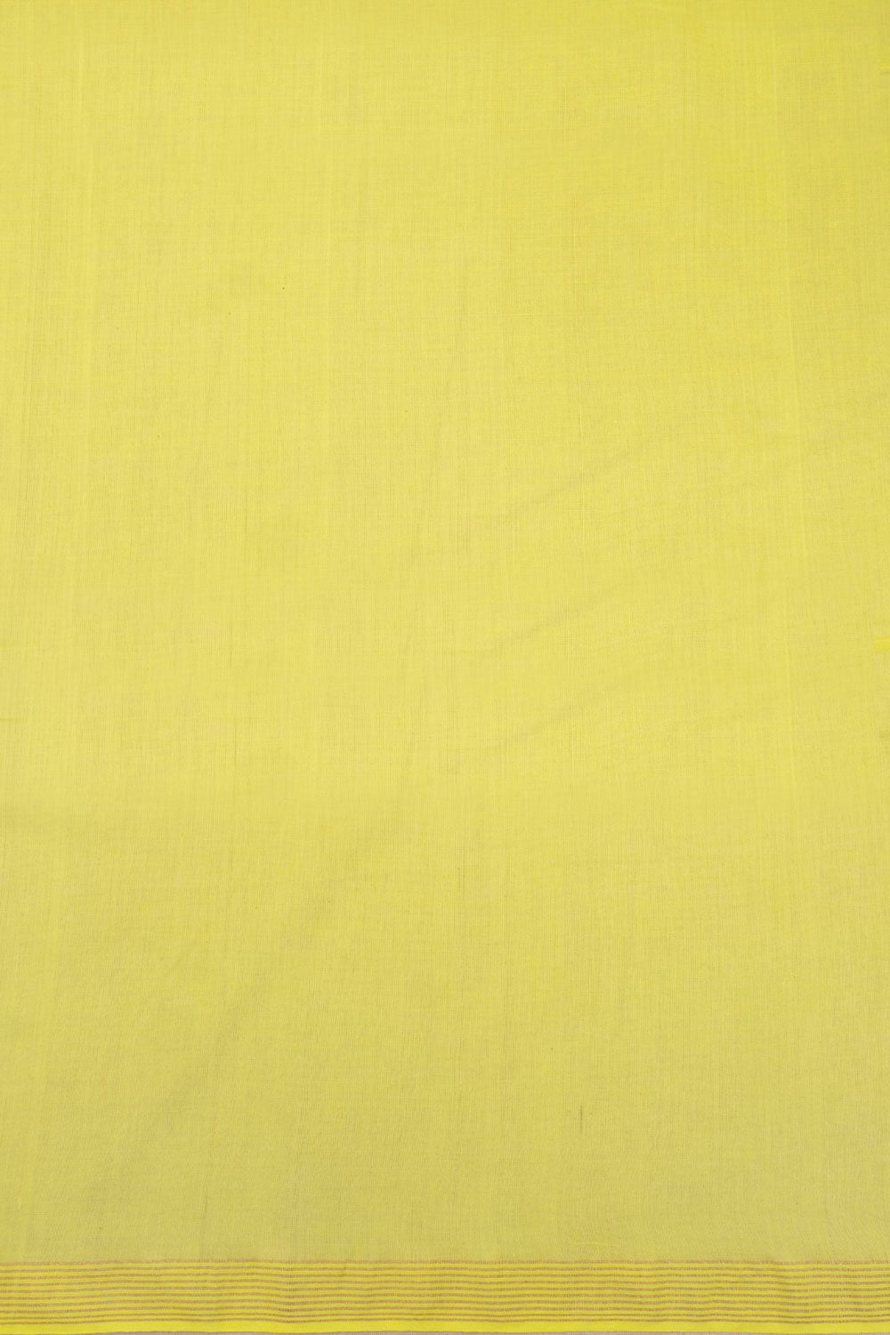 Yellow Handspun And Handwoven Jamdani Cotton Saree 10072200