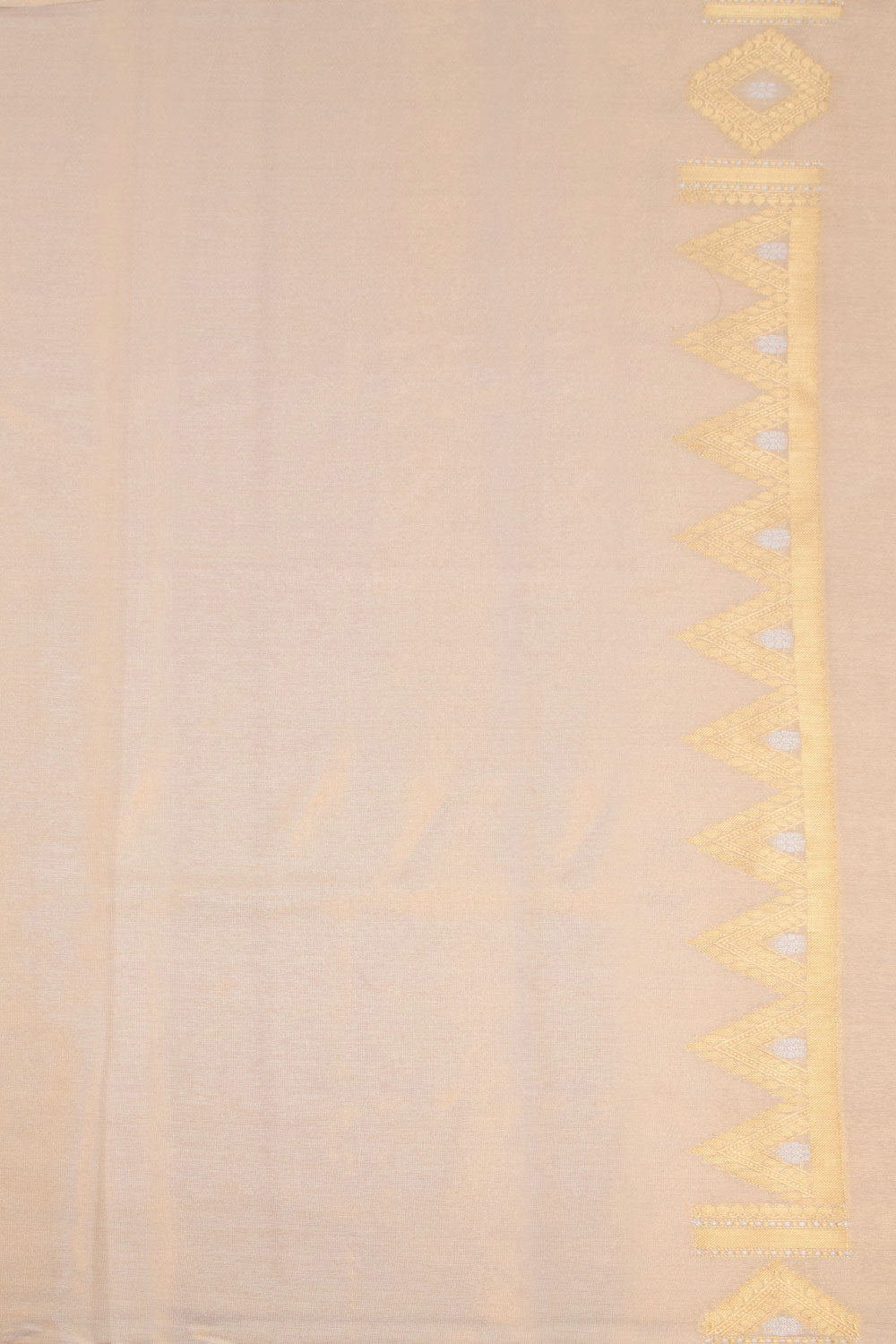 Cream Banarasi Tissue Silk Saree 10072277