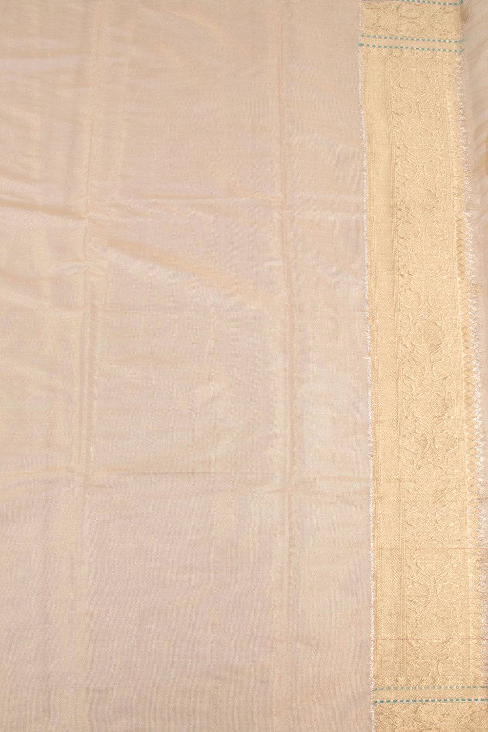 Cream Banarasi Tissue Silk Saree 10072279