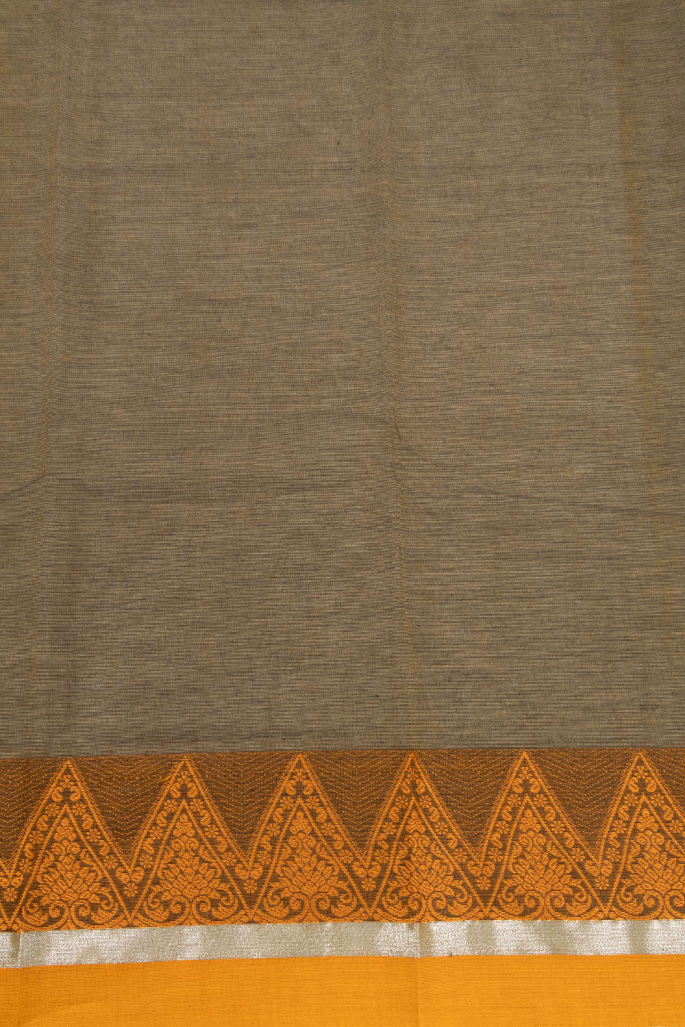 Brown Handloom Chettinad Cotton Saree 10072602