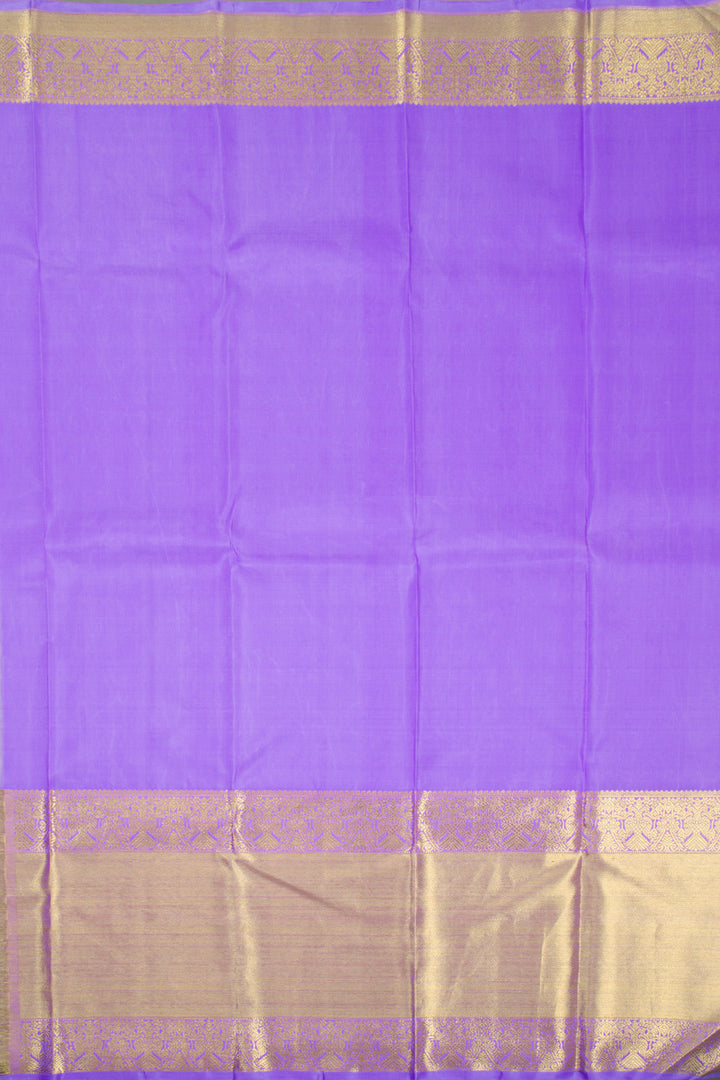 Lavender Pure Zari Bridal Kanjivaram Silk Saree 10072744