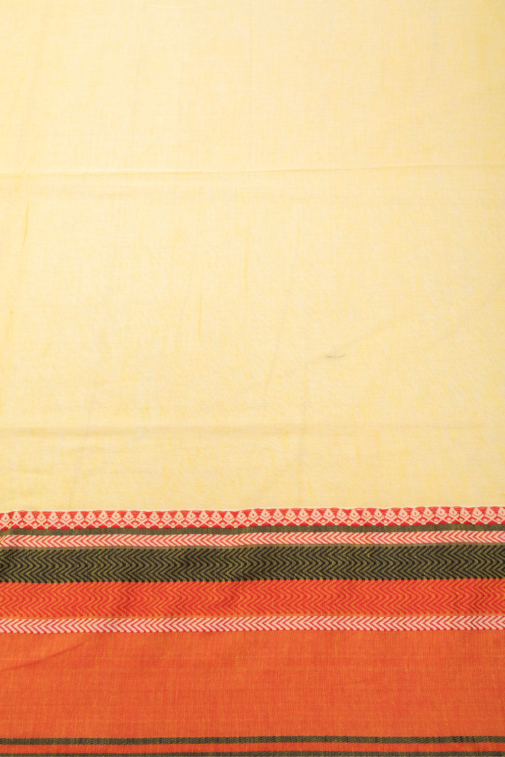 Yellow Shantipur Tant Bengal Cotton Saree