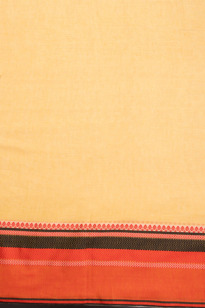 Sandal Shantipur Tant Bengal Cotton Saree 