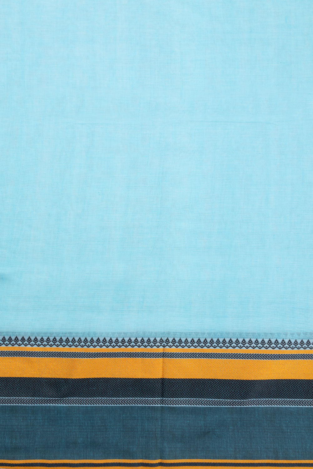 Blue Shantipur Tant Bengal Cotton Saree