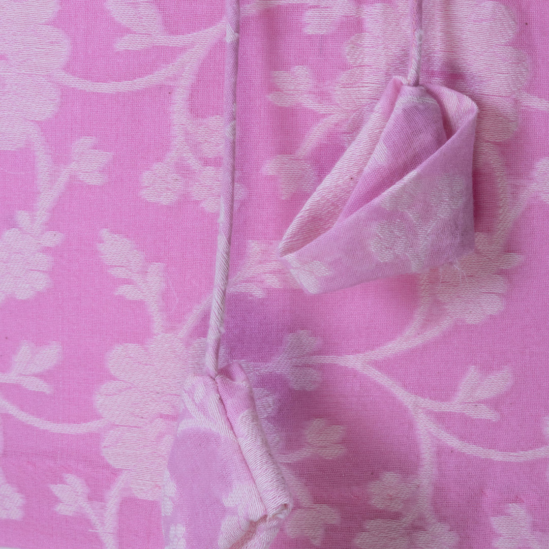 Light Pink Banarasi  Cotton Blouse