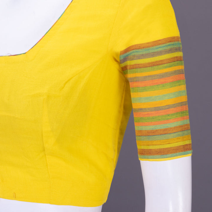 Yellow Andhra Cotton Blouse