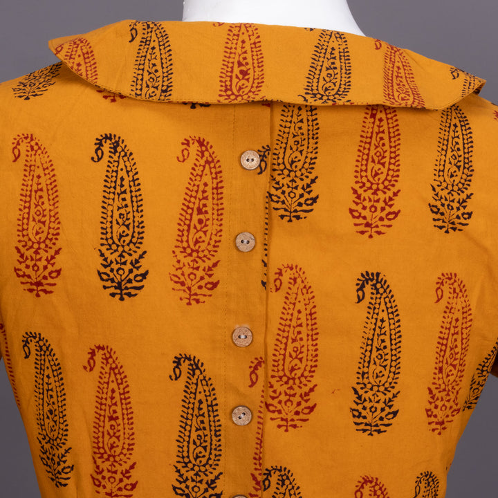 Yellow Bagh Printed Cotton Blouse 10072452