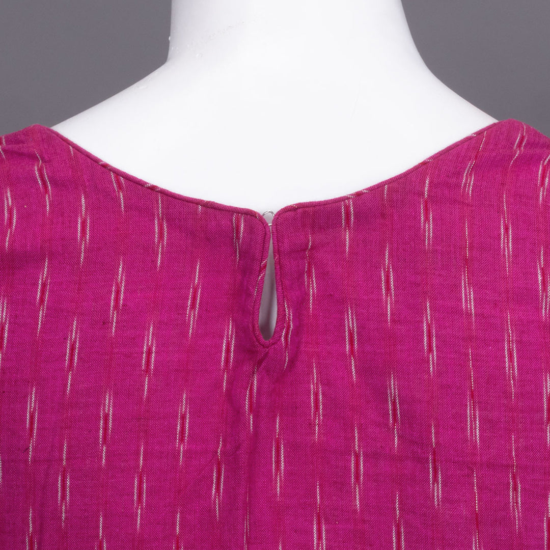 Magenta Ikat Cotton Blouse 10072477