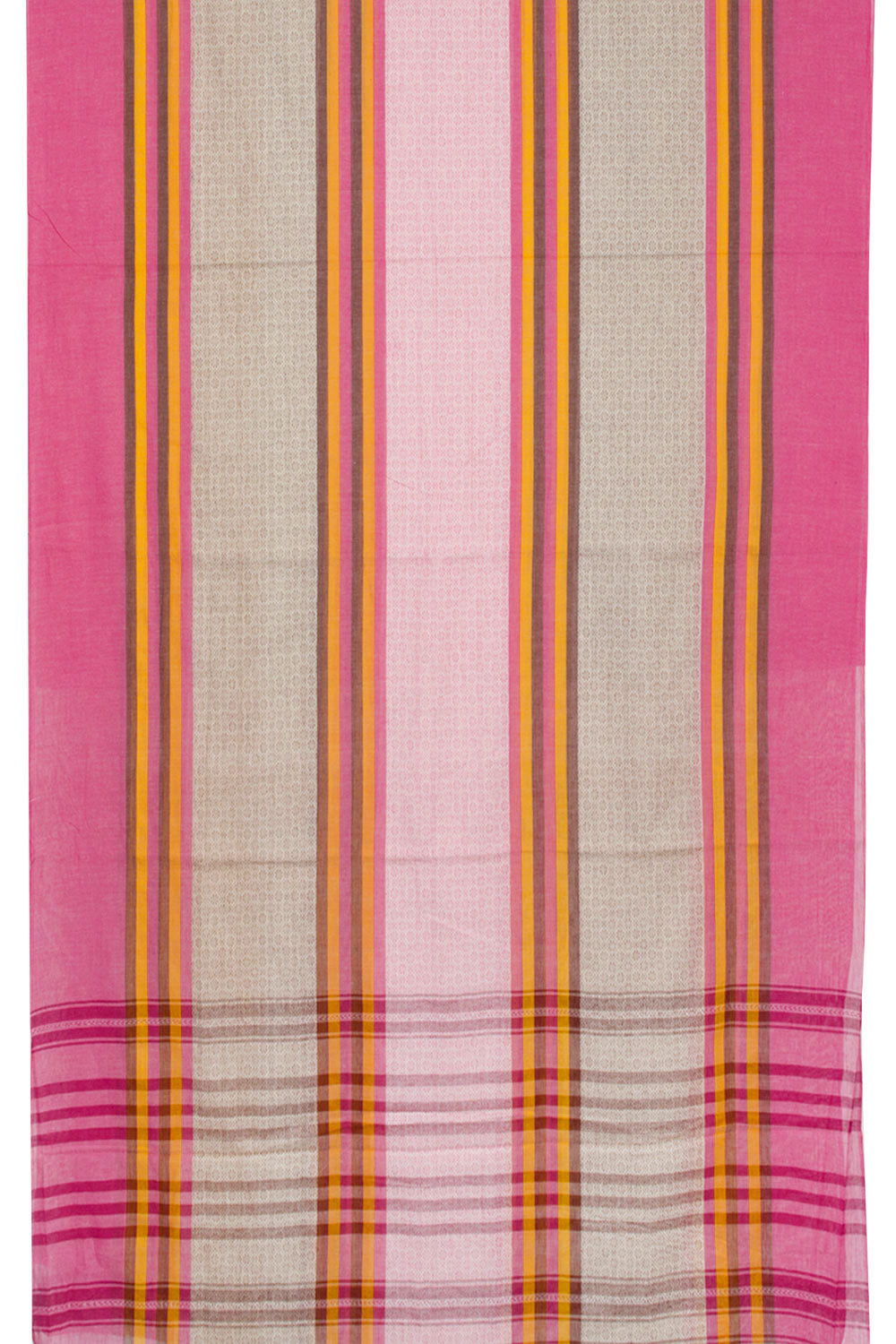 Pink Handloom Dhaniakhali Cotton Saree 10062588