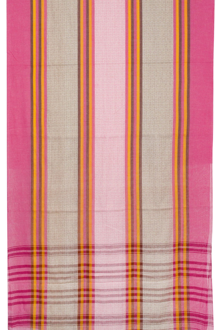 Pink Handloom Dhaniakhali Cotton Saree 10062588