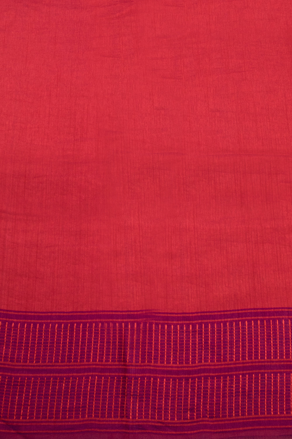 Red And Purple Dual Tone Bamboo Silk Saree 10068783