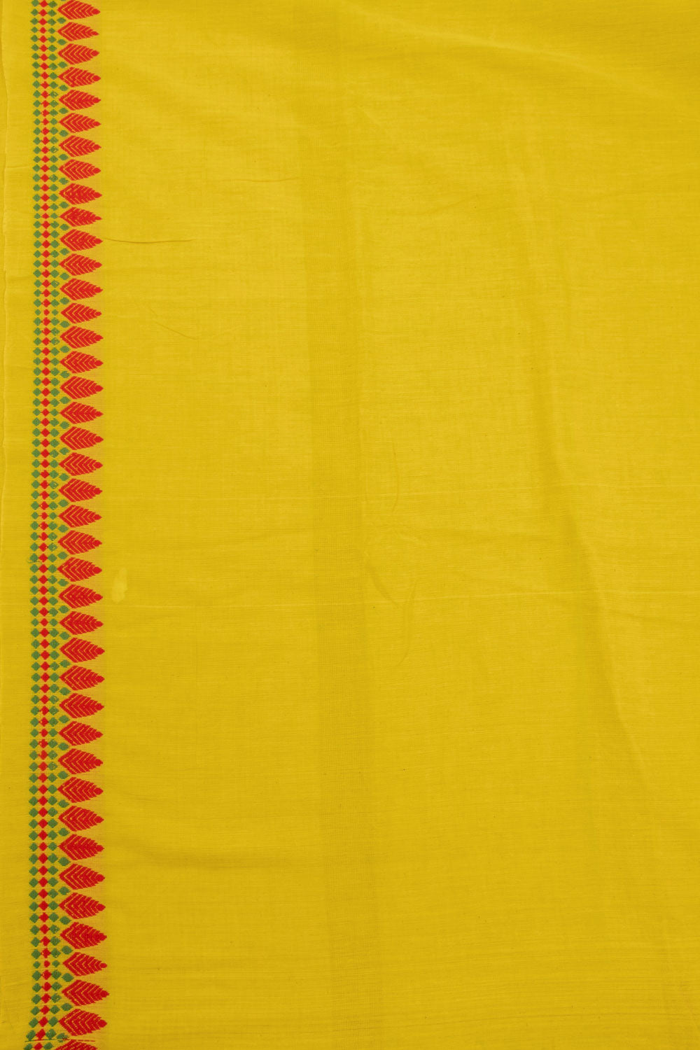 Yellow Handloom Assam Cotton Saree 10070985