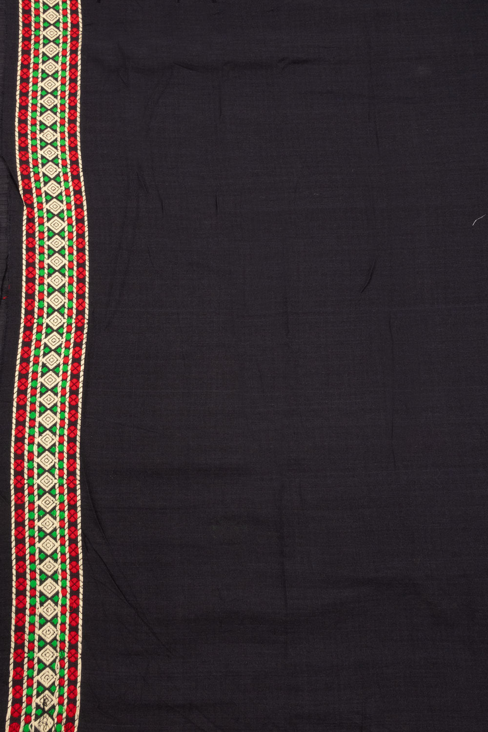 Black Handloom Assam Cotton Saree 10070987