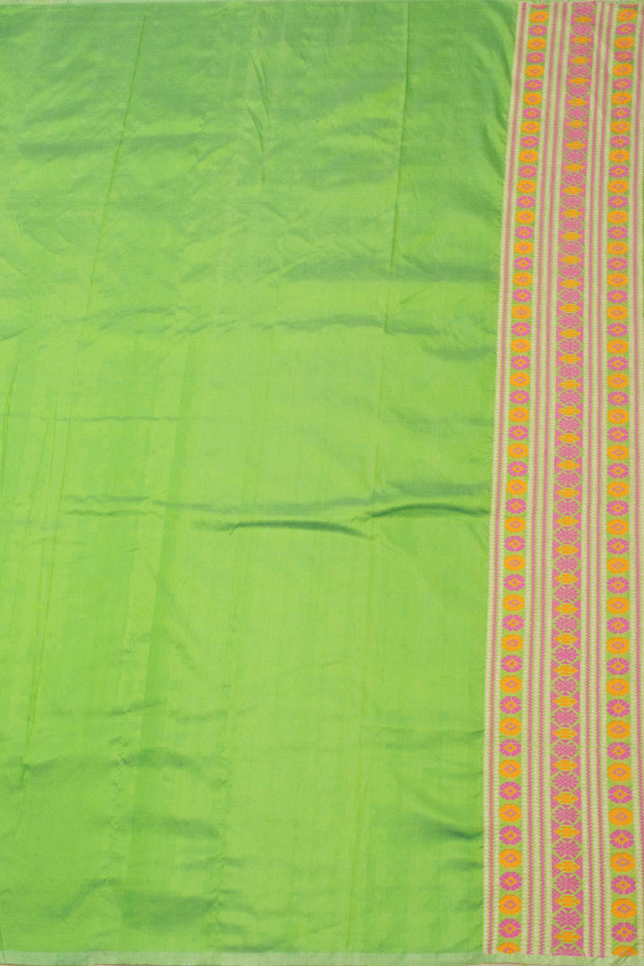 Green Handloom Assam Silk Saree - Avishya