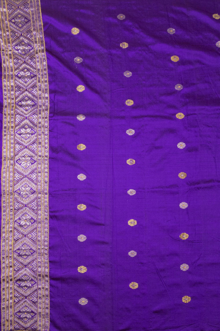 Violet Handloom Assam Silk Saree - Avishya