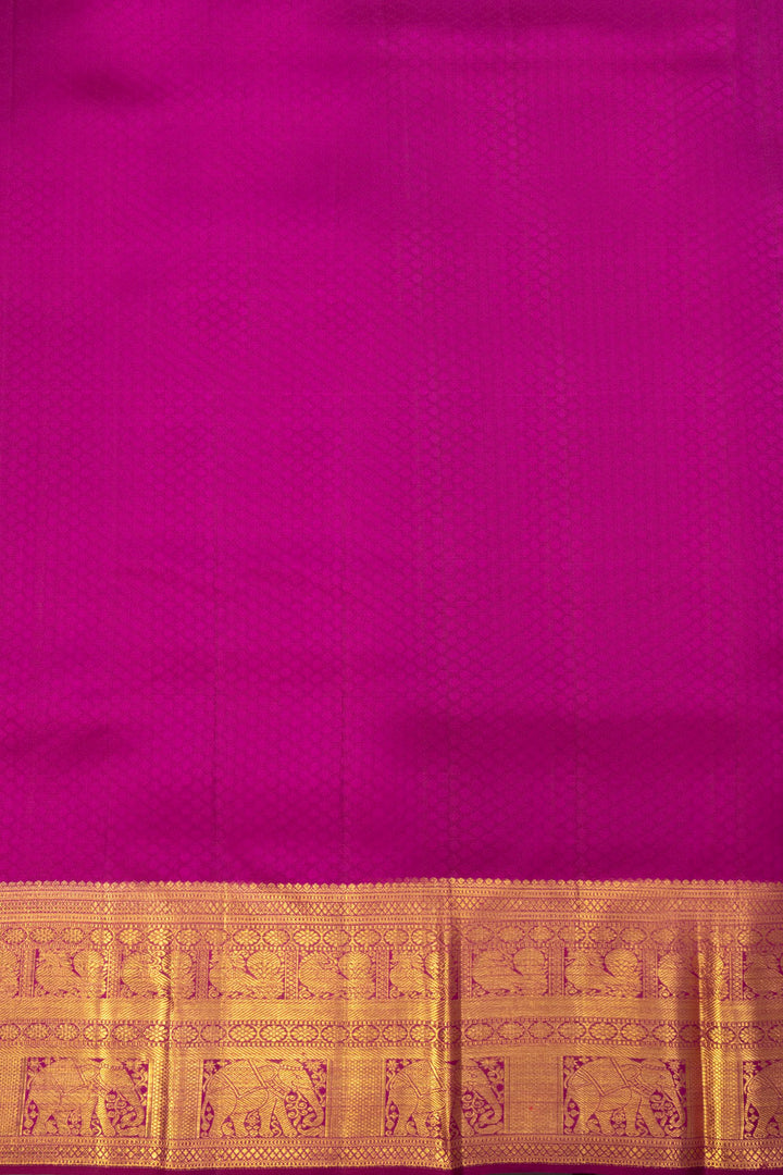 Pink Bridal Kanjivaram Korvai Silk Saree