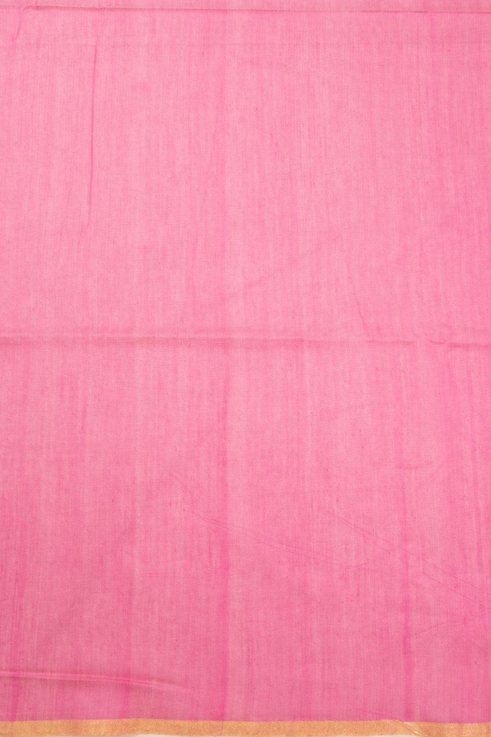 Pink Chanderi Silk Cotton Saree With Tissue Pallu