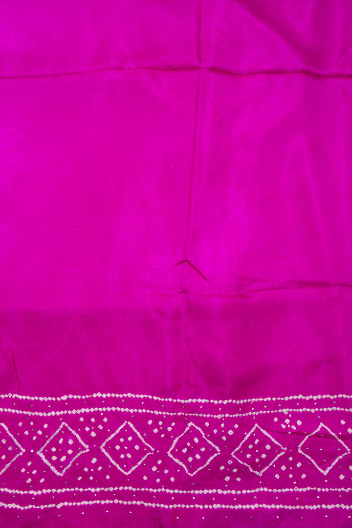 Pink Mulberry Silk Saree With Mukaish work 10073086