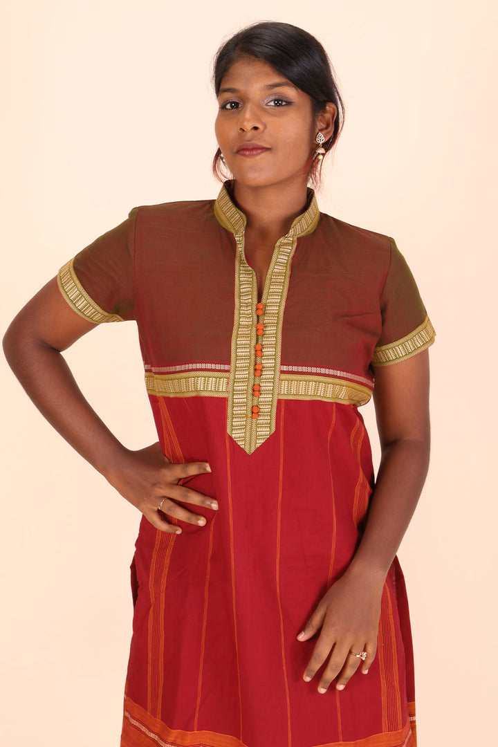 Multicolour Andhra cotton kurta 10070682